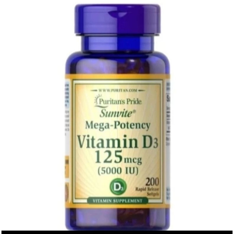 puritan's pride vitamin D3 5000 IU 200 sofgels
