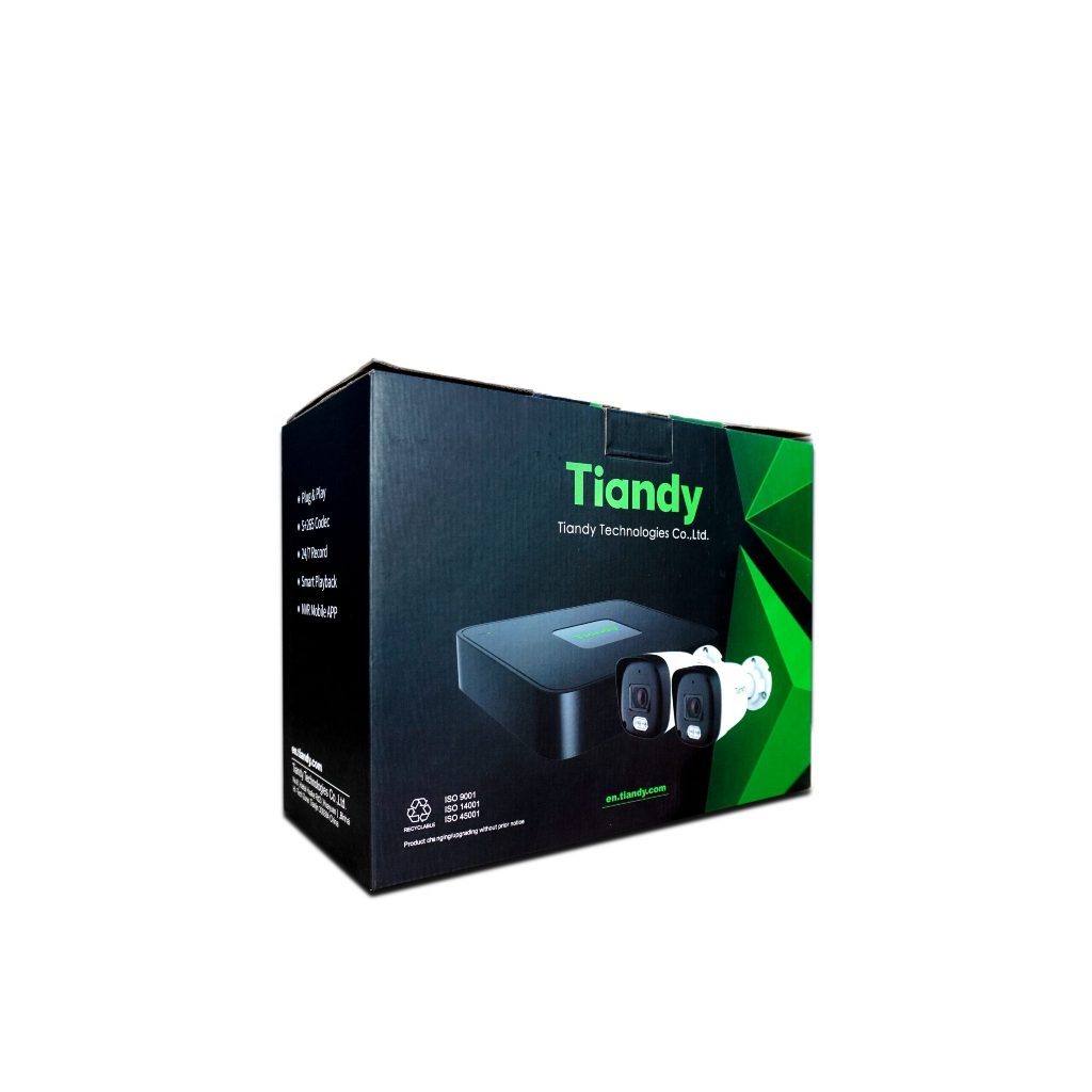TC-KIT 4 -- TIANDY AK2 KIT 1 Paket 4Channel 2Megapixel plus NVR POE 4channel