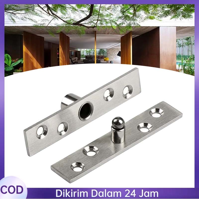 1set Engsel Jendela Pivot Engsel Pivot Stainless Engsel Jendela Puta 150x30 Mm Engsel 360 Derajat En