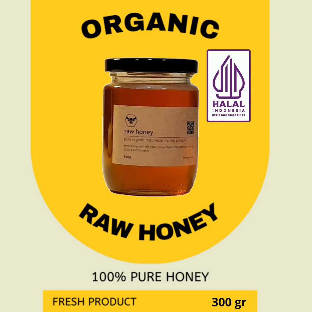 

Rebepal Madu Murni Asli 100% Raw Indonesian Honey Super - Glass Jar 300 gr