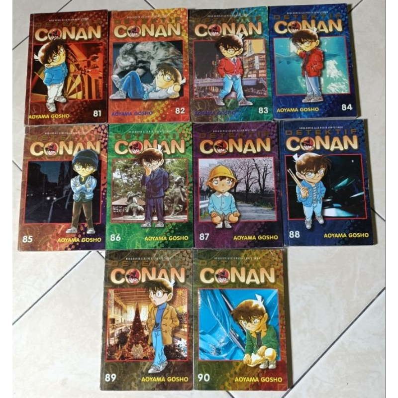 komik detektif Conan set vol 81-90 original