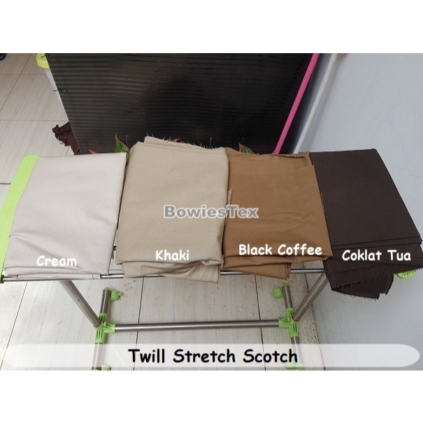 Kain Twill Stretch Bahan Twill Melar Twill Scotch Kain Chino Melar Chino Stretch Scotch Bratatex