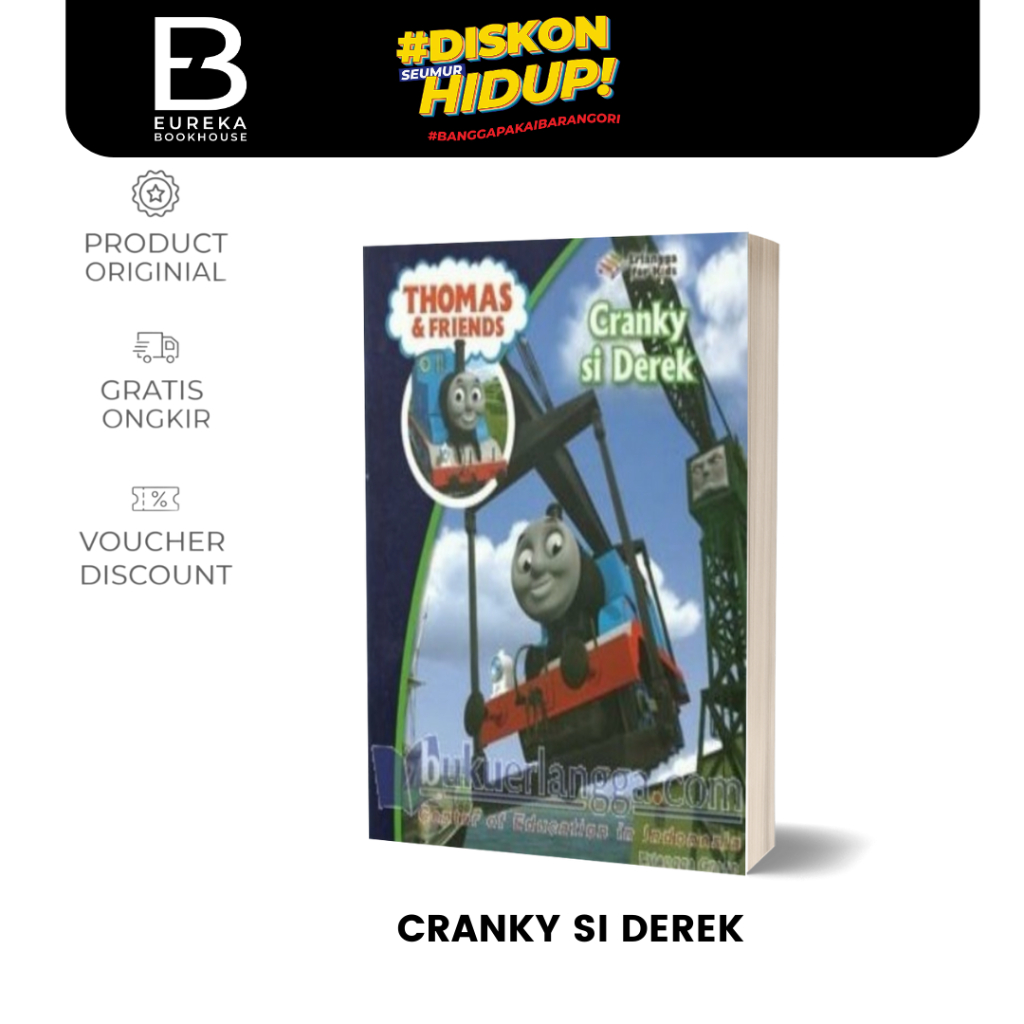 ERLANGGA FOR KIDS - THOMAS & FRIENDS CRANKY SI DEREK - HF