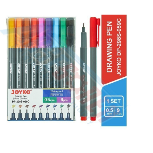 

rickydarman00 - Pena Gambar Joyko Dp-298s-059c / Drawing Color Pen Pulpen Warna Warni - DP-298S-059C