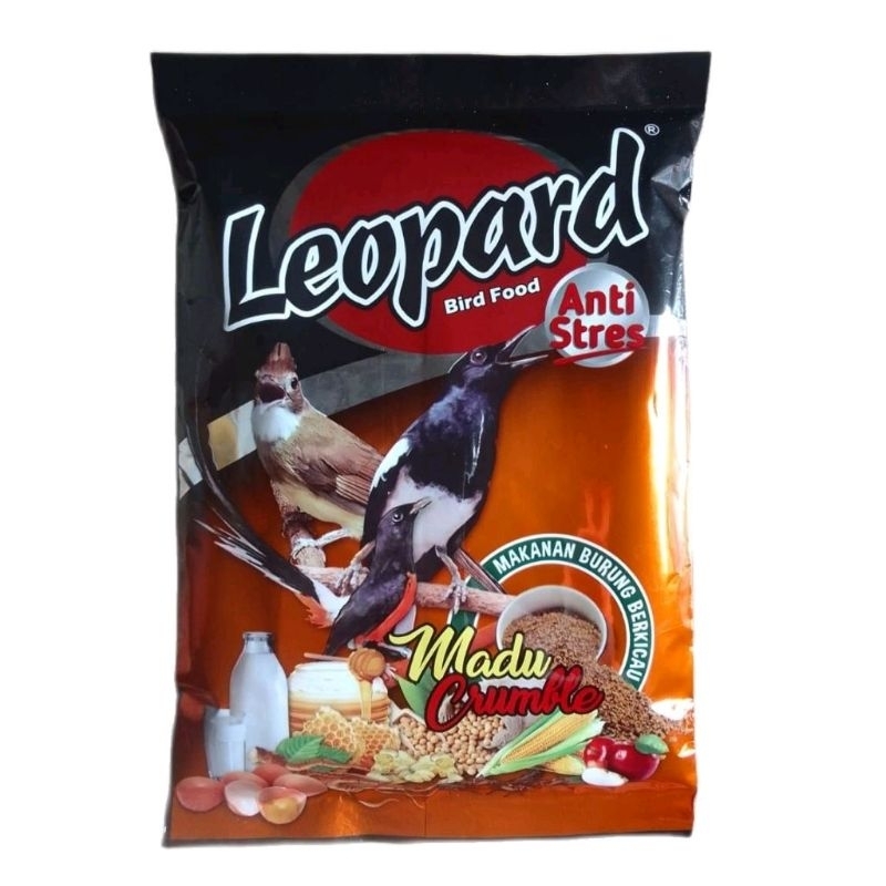 LEOPARD MADU CRUMBLE PUR PAKAN BURUNG KACER MURAI CIBLEK LEOPARD KASAR Makanan Burung Untuk Burung m
