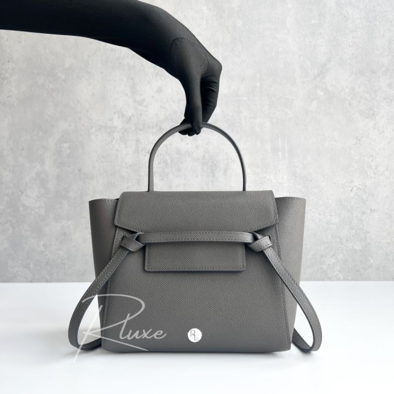 [Pre-Order] Tas Wanita RoyaleLuxe Belt Nano Bag in Gray