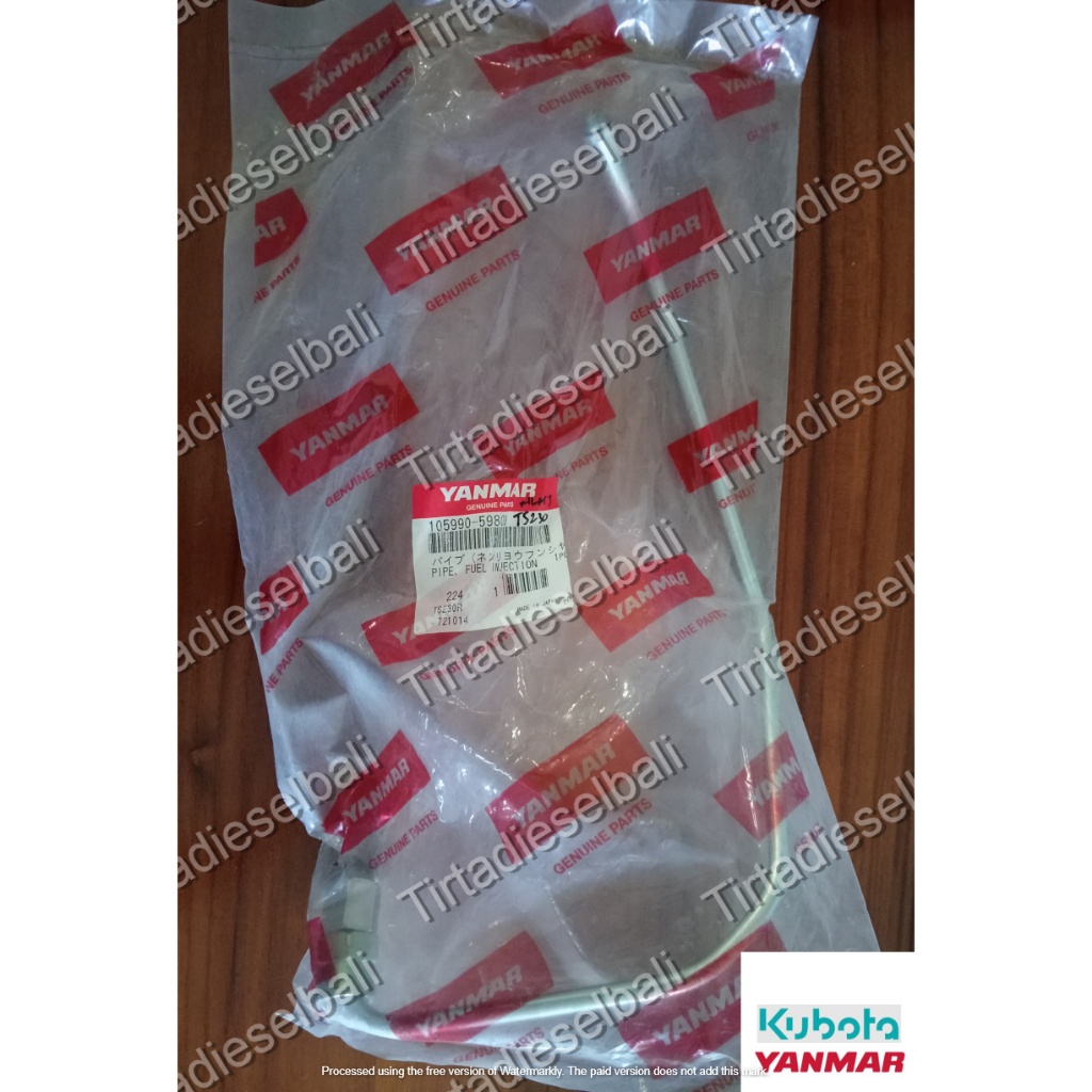 YANMAR PIPE FUEL INJECTION NOZZLE PIPA NOZEL NOSEL TS 230 105990-59800 ORIGINAL