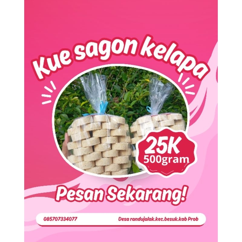 

kue sagon kelapa asli
