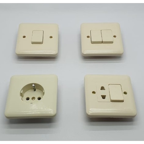 IB / INBOW ENGKEL STOP SERI KONTAK OMI INDA / STOP KONTAK TEMBOK / SAKLAR TEMBOK