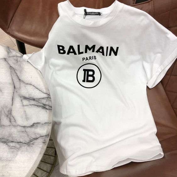 ATASAN PRIA WANITA KAOS BALMAIN PARIS CASUAL COLLECTION