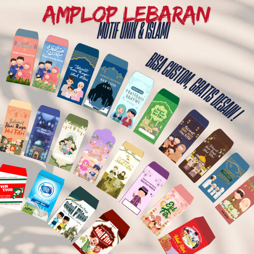 

Amplop Lebaran Desain Terbaru 2025 | Bisa Custom Gratis Desain | 1 Pack Isi 5