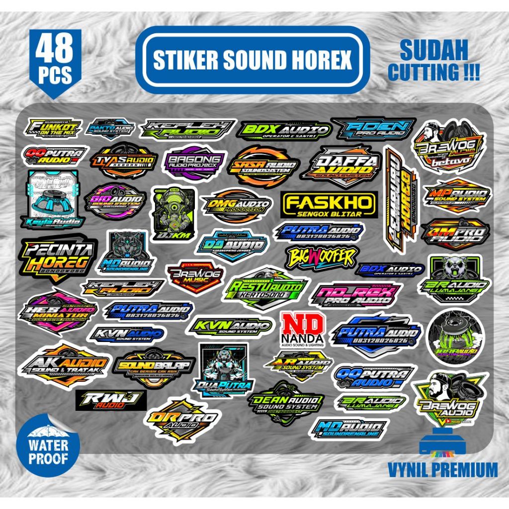 

Stiker pack Stiker SOUND HOREX VIRAL TRENDING 48 pcs sudah terpotong tinggal tempel
