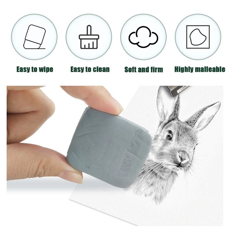 

D3W! Kneaded Eraser Kneable Eraser Eraser Drawing Deli School Eraser