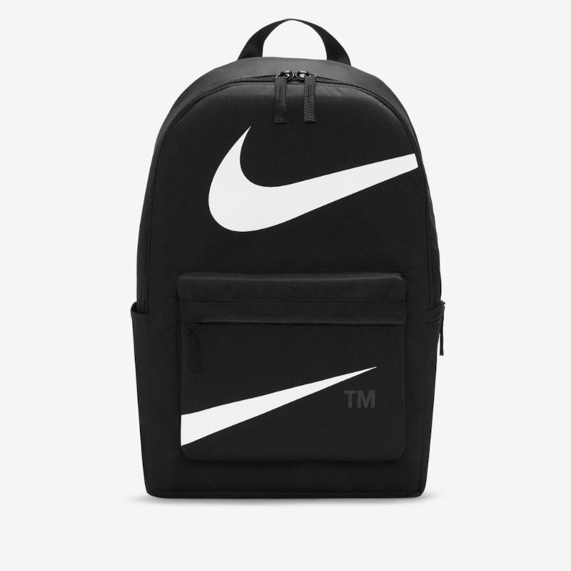 Tas Ransel Laptop Nike Heritage Backpack Swoosh 25L Black White 100%Original