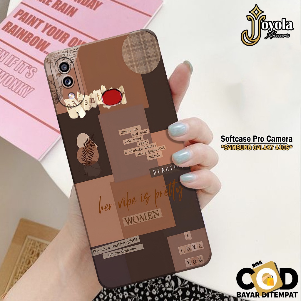 JOYOLA Case Samsung Galaxy A10S - Fashion Case Aesthetic - Softcase Samsung Galaxy A10S - Pro Camera