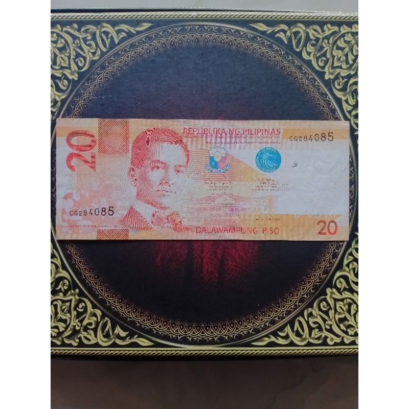 Uang Pilipina 10 piso vf sobek