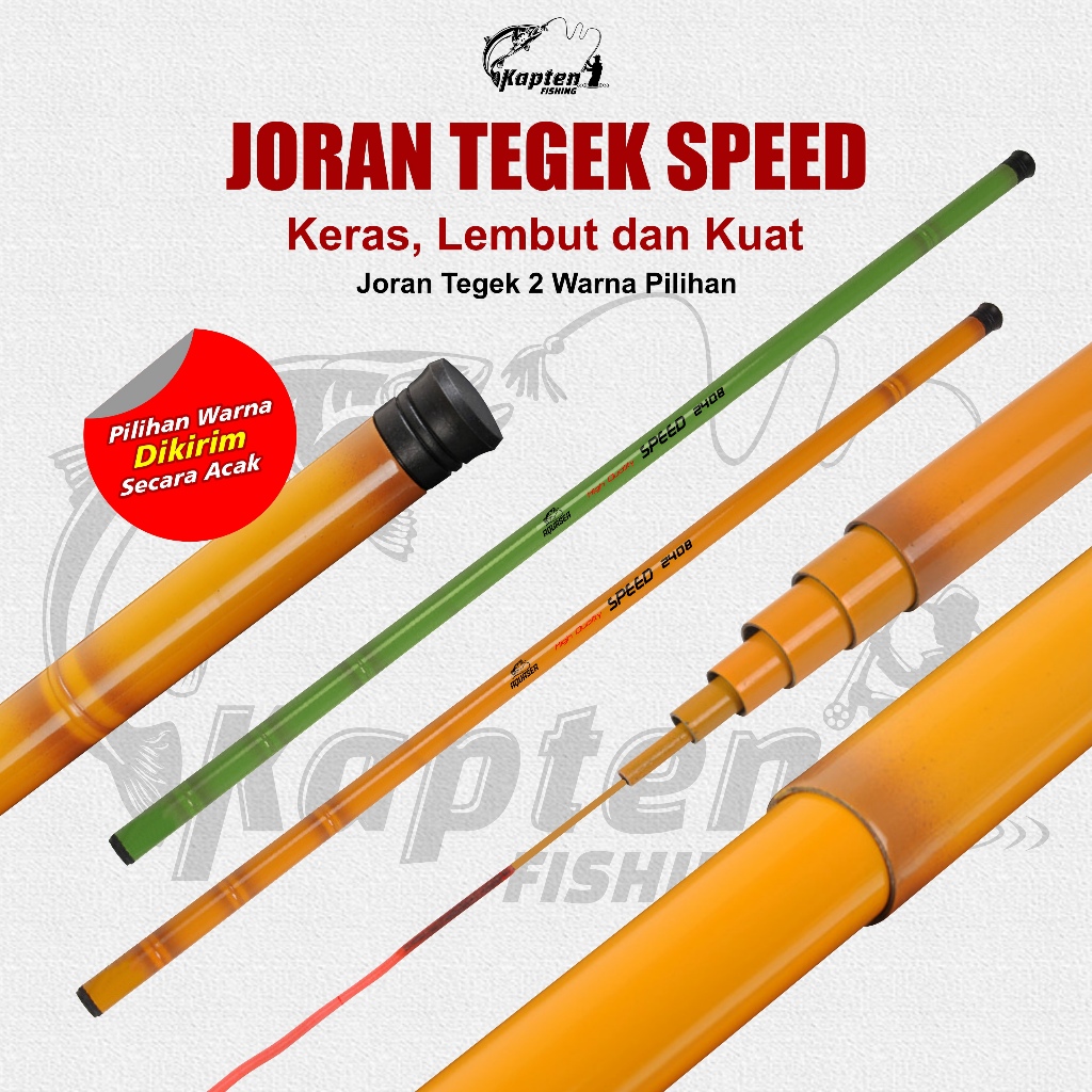 Kaptenfishing JORAN TEGEK SPEED pangcingan tegek murah kuat spinning lentur micro casting pancing