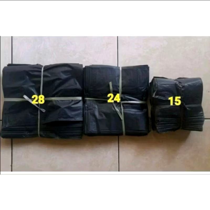 KRESEK KILOAN HITAM KECIL SEDANG BESAR / KANTONG KRESEK HITAM / KRESEK MURAH 1KG
