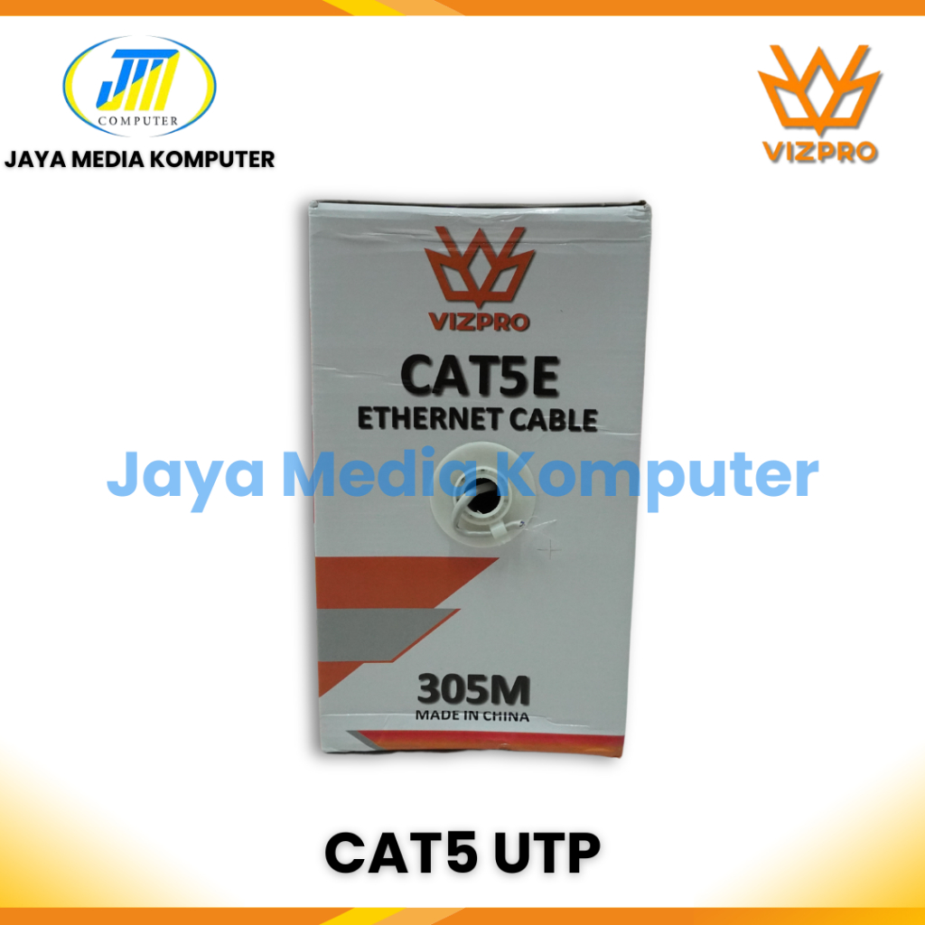 Kabel LAN VIZPRO UTP CAT 5E - Grey