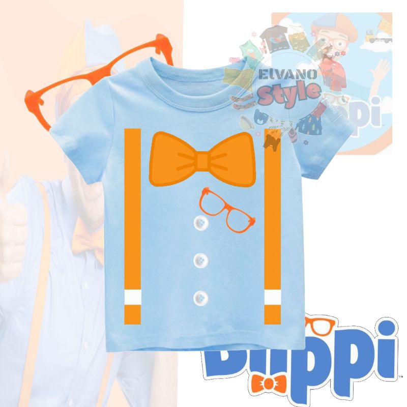 Baju Anak Kaos Anak Blippi 3-10Tahun