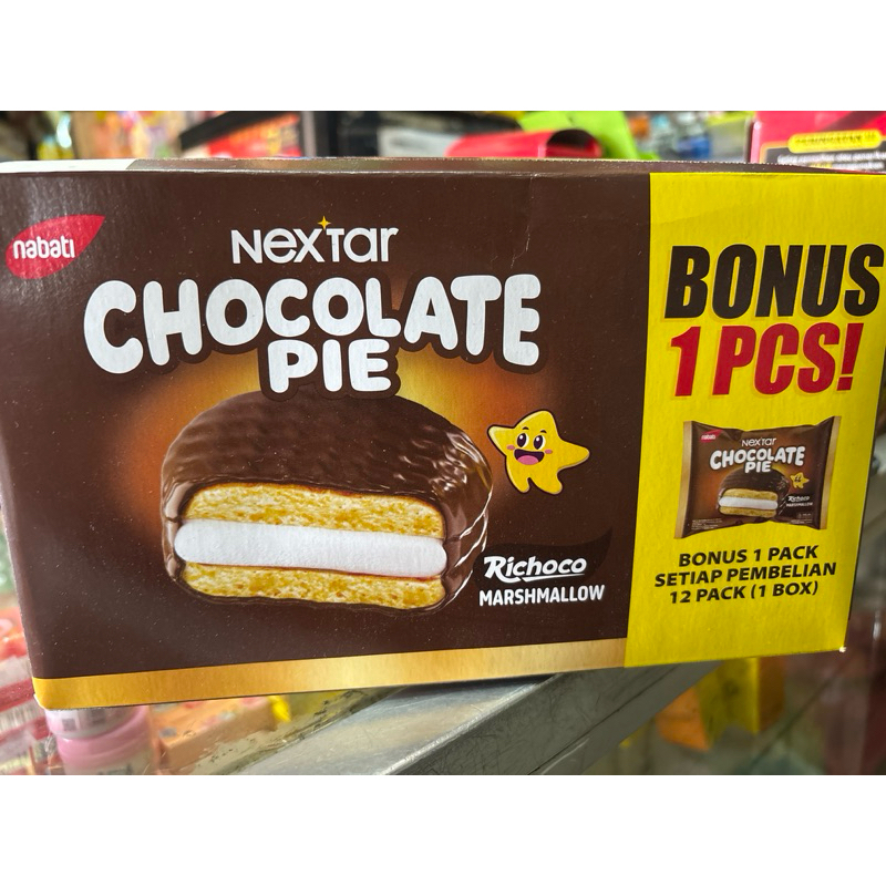 

Nextar Chocolate Pie Marshmallow Isi 12 Bungkus