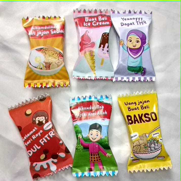 

(Isi 10 pcs) AMPLOP PERMEN LEBARAN IDUL FITRI PARSEL KARAKTER DAN SNACK