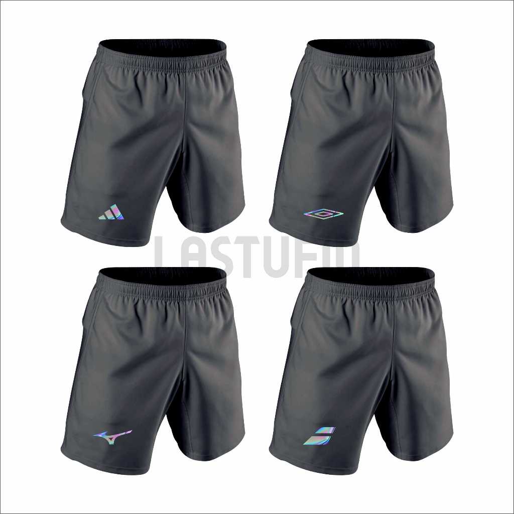 celana olahraga  celana bola dryfit pria / celana gym logo REFLEKTIF RAINBOW