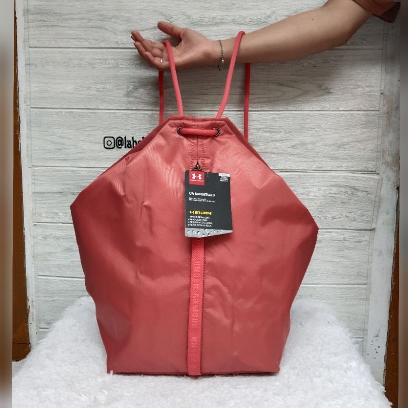 Ransel Under Armour Tas Serut Wanita Tag Label Baru