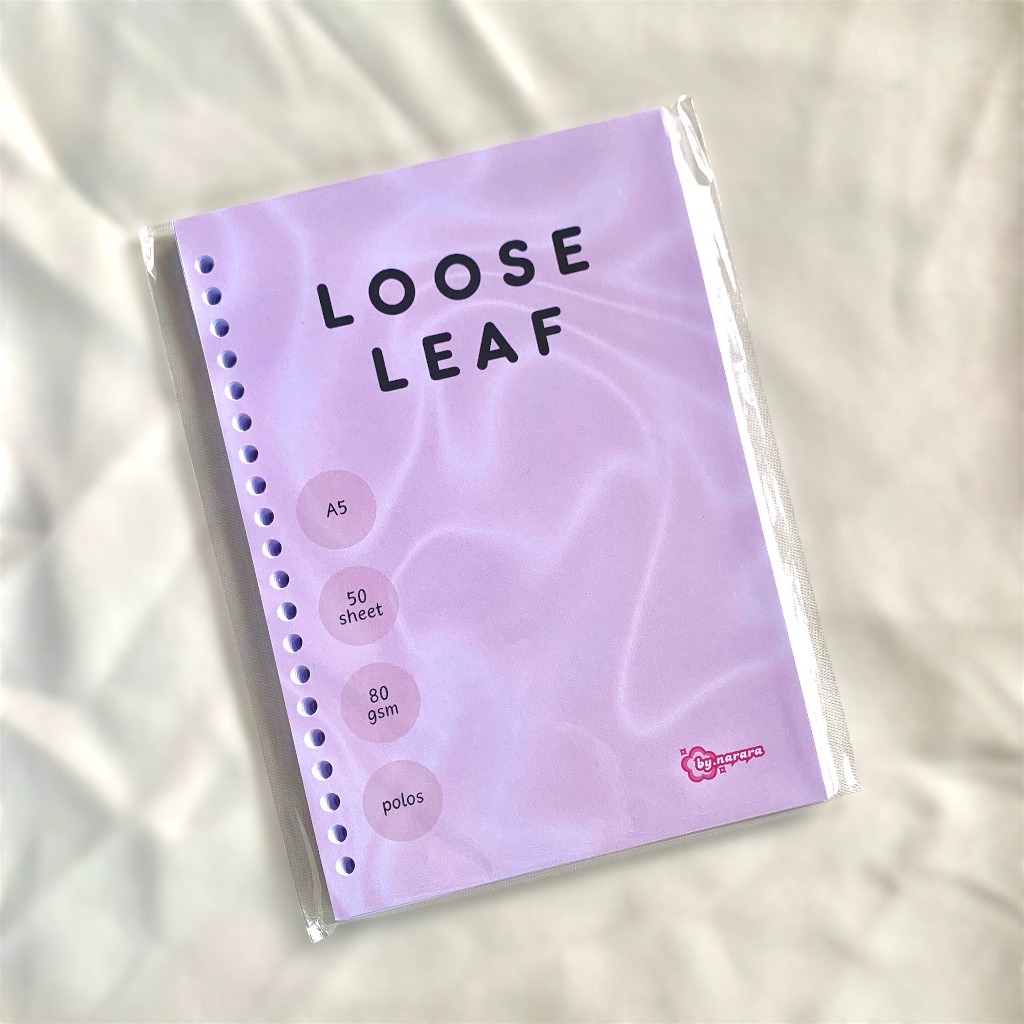 

Loose Leaf A5 Polos Isi 50 Lembar 70 gsm / Isi Binder A5 Polos