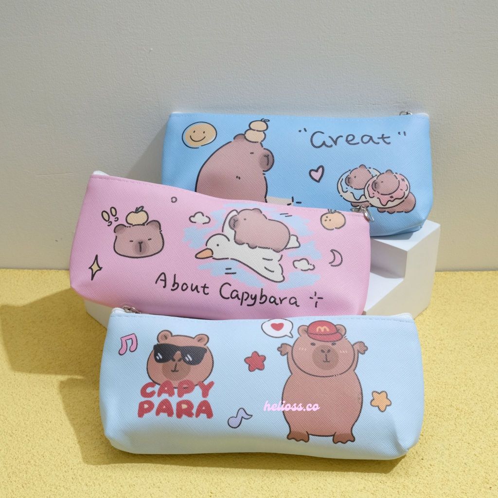 

KOTAK PENSIL KANVAS CAPYBARA TEMPAT PENSIL CASE LUCU POUCH SLETING CAPYBARA KAPIBARA LUCU TERMURAH HELIOSS.CO