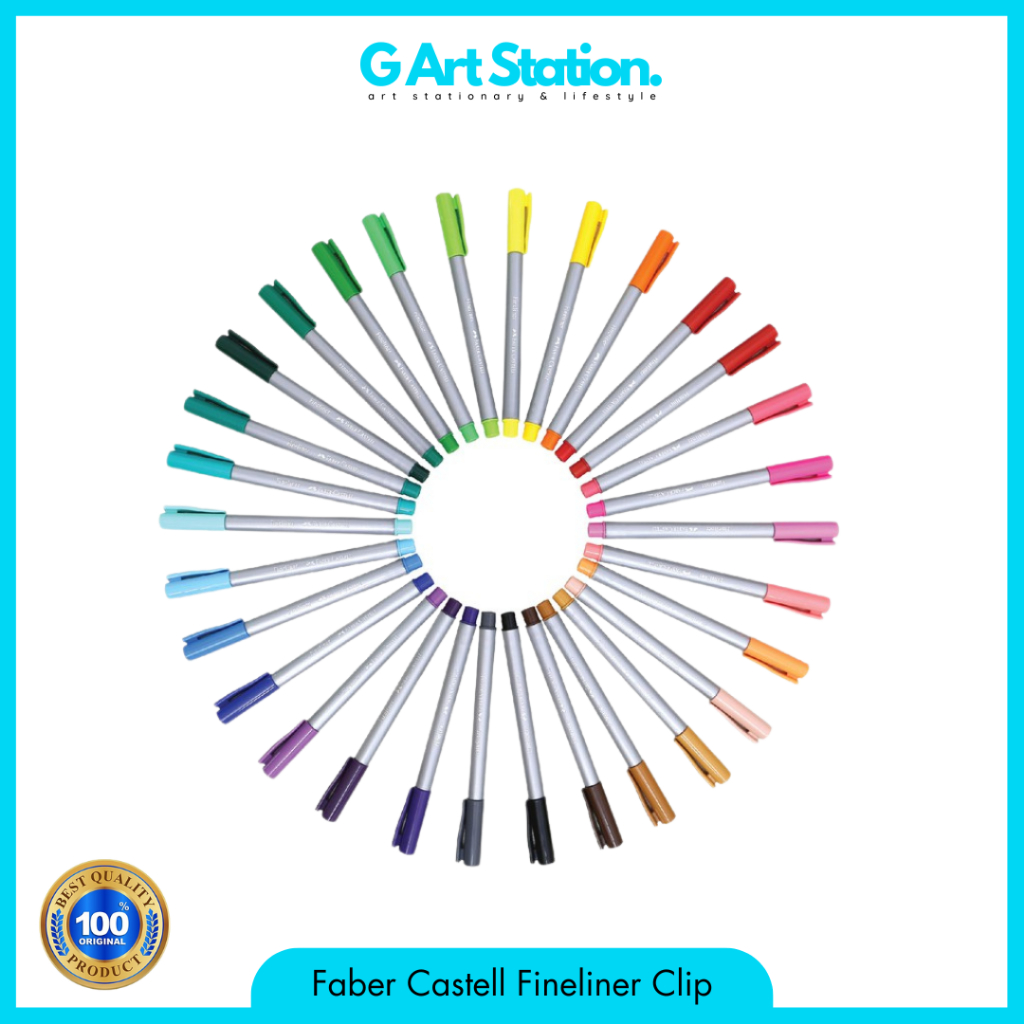 

FABER CASTELL Fineliner Clip / Drawing Pen - SATUAN