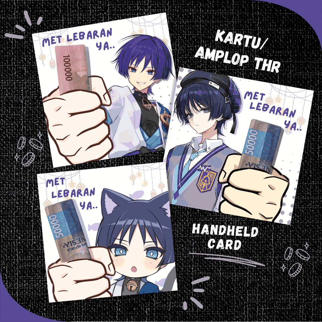 

AMPLOP THR / ANGPAO SCARAMOUCHE WANDERER - KARTU THR GENSHIN IMPACT - AMPLOP HARI RAYA LEBARAN NATAL IMLEK NYEPI PASKAH - KARTU UCAPAN UNIK