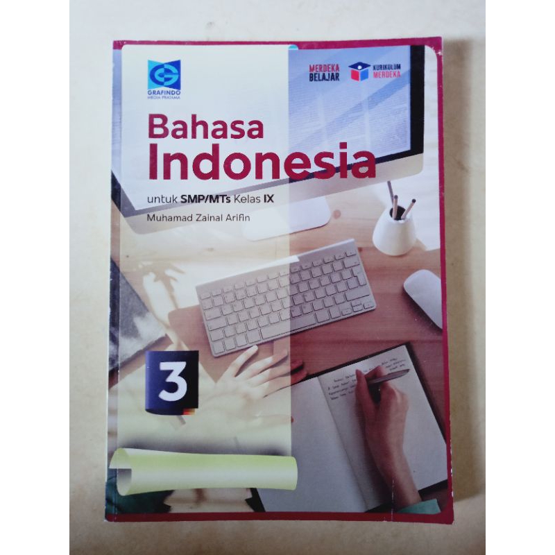 Buku Bahasa Indonesia untuk SMP/MTs kelas IX ORIGINAL Penerbit Grasindo