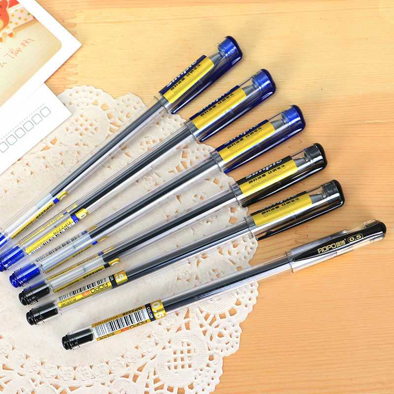 

Gelpen 0.5mm pulpen hitam ink for student ins style