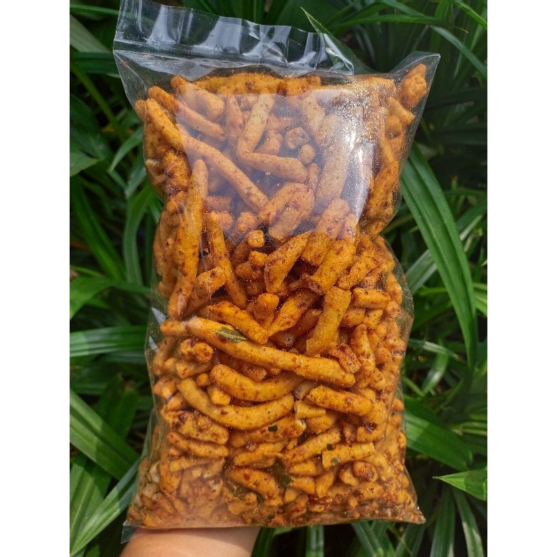 

Basreng pedas extra daun jeruk kemasan 500gr