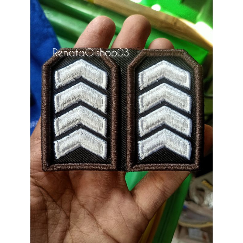 Bordir Timbul Pangkat Pdl polri Pangkat BRIPKA