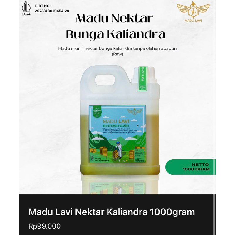 

Madu Murni Nektar Kaliandra