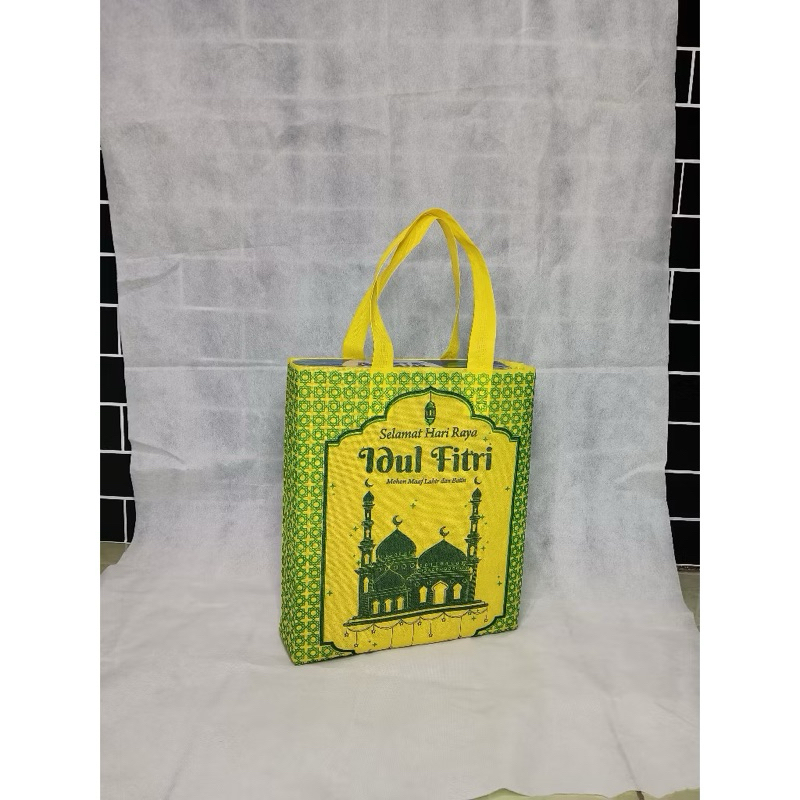

(LUSINAN 12PC) Tas Spunbond Lebaran Idul fitri 30x40 4 Sisi