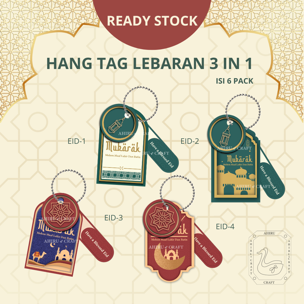 

[6 SET] HANG TAG LEBARAN IDUL FITRI 3 IN 1