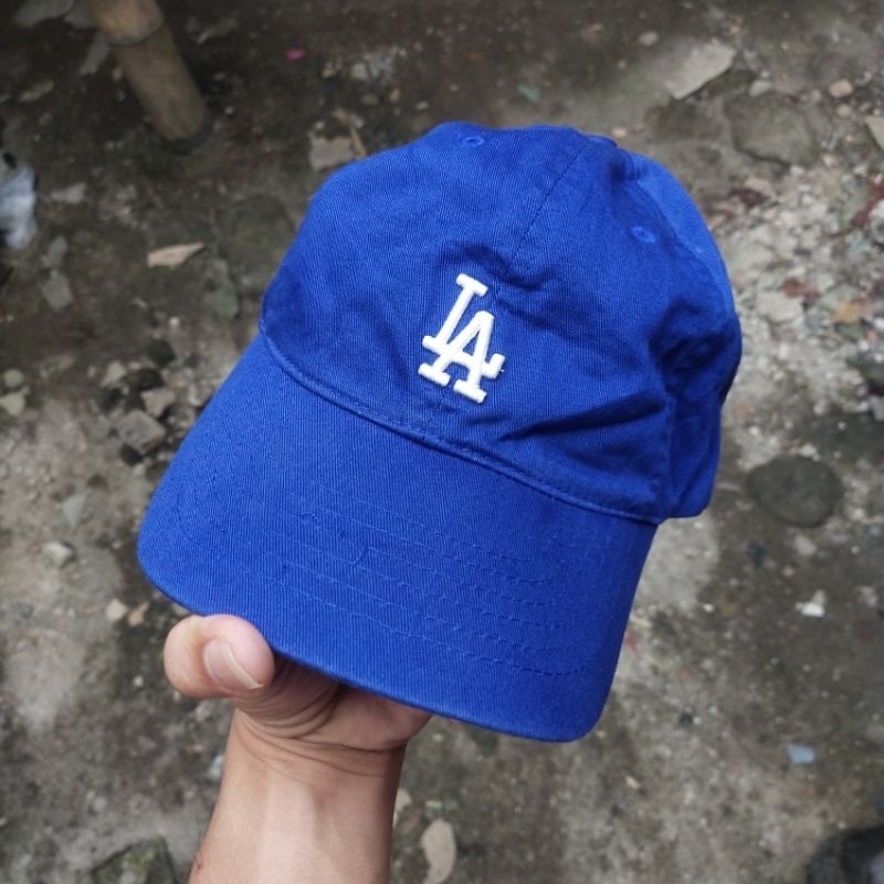 Jual topi LA MLB baseball biru , Bekas second original