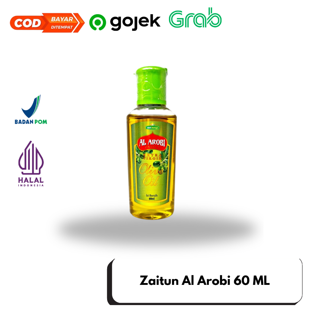 

Minyak Zaitun Extra Virgin Al Arobi 60 ml