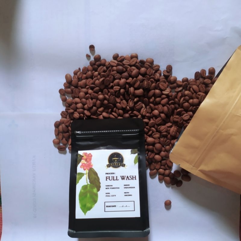 

Roast Beans/Biji Kopi Arabika Spesialty proses FULL WASH