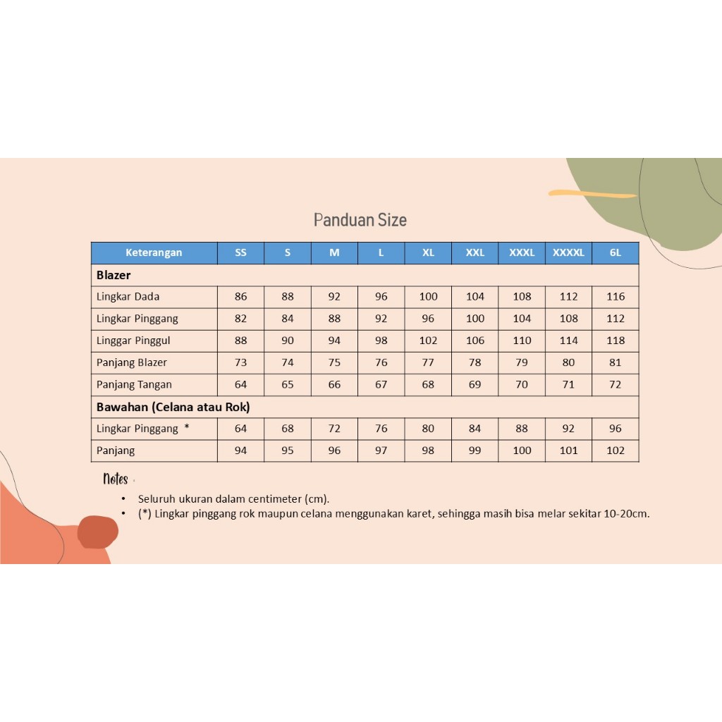 MHB Win Win - Set Blazer PNS Kantor Dinas Wanita Hamil Warna Pemda Khaki