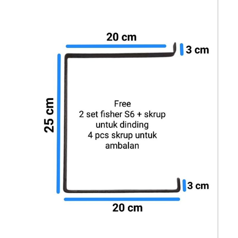 BESIKU Besi Siku Rak Susun Kuat
