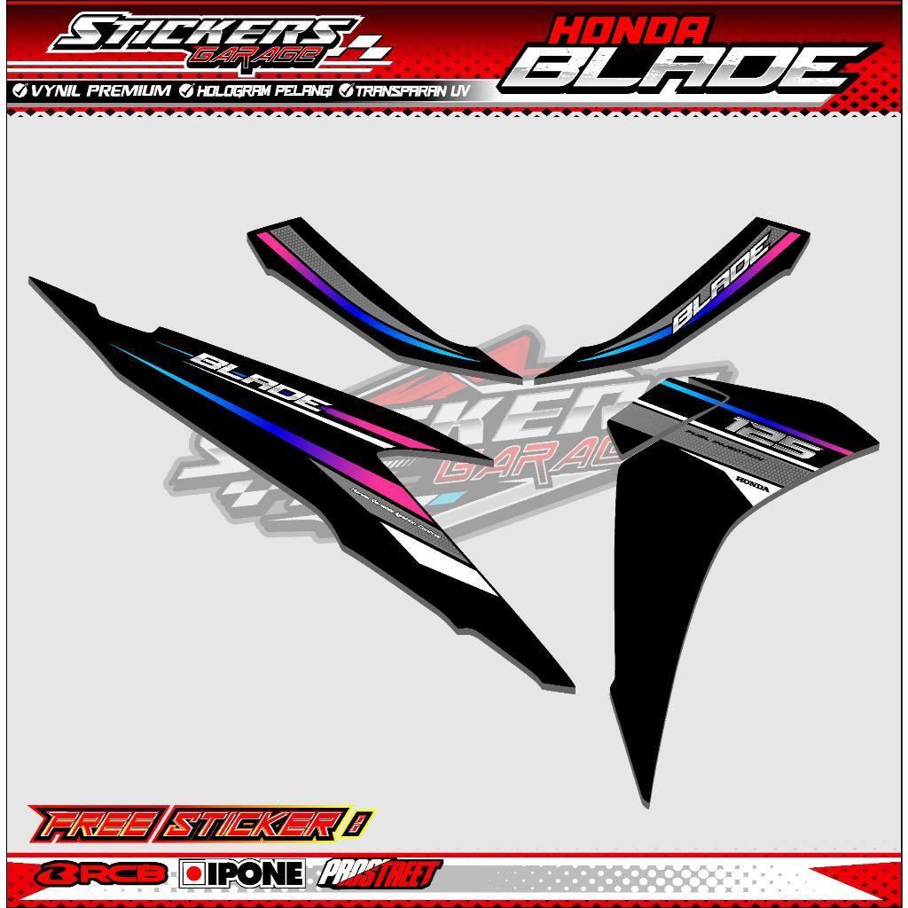 STRIPING VARIASI MOTOR HONDA BLADE 125 / STICKER LIST VARIASI MOTOR HONDA BLADE 125