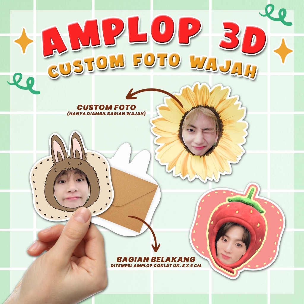 

AMPLOP 3D VIRAL CUSTOM FOTO - Amplop Lebaran Unik CUSTOM FOTO