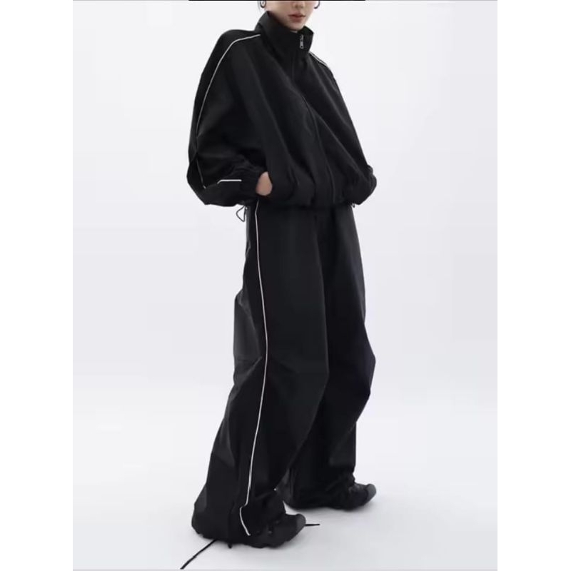 BAGAYA BAGGY STIPE PANTS,CELANA BAGGY PANTS Y2K