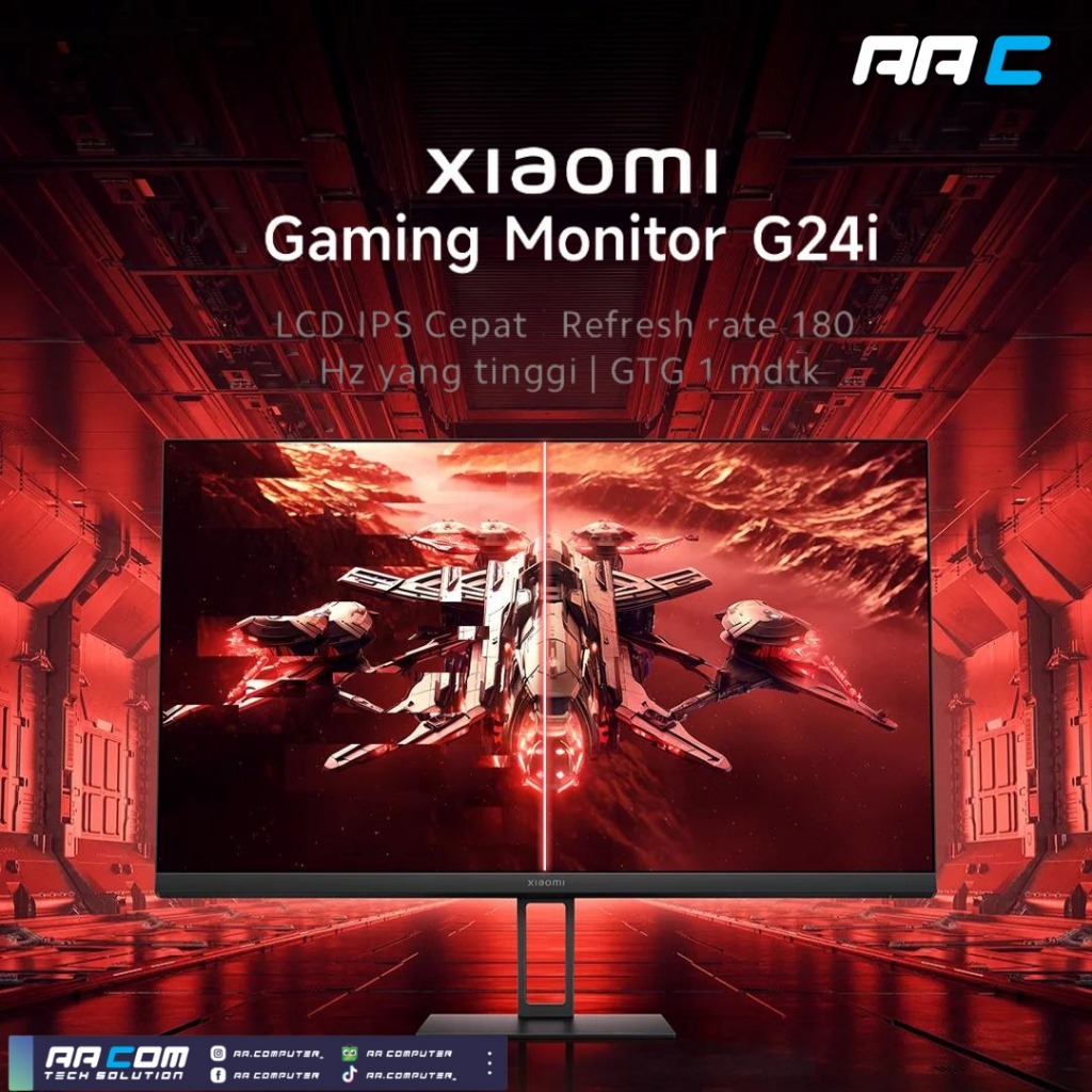 XIAOMI G24I GAMING MONITOR 24” (24INCH) FAST IPS LCD 1080P 180HZ