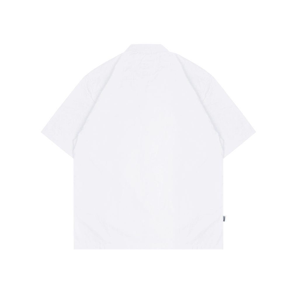 Troy Company Short Shirt White Love Cat - Kemeja Lengan Pendek Pria Putih KMJ 3072