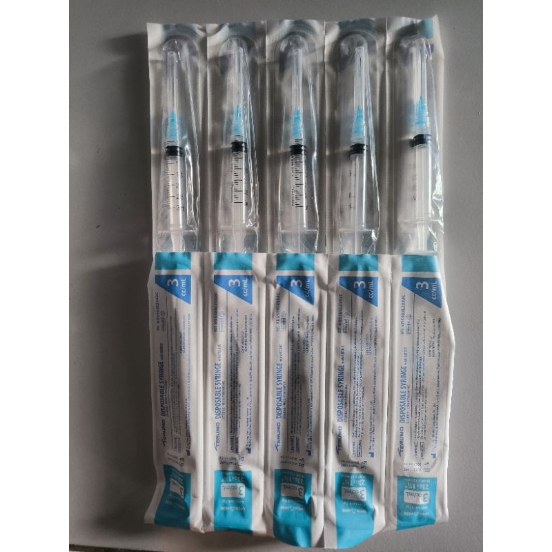 Spuit Syringe 3cc Terumo / Suntikan 3cc Terumo / Spuit 3cc Disposible Terumo ( ECER )